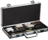 Hoppe's UAC102 Deluxe Cleaning Kit components: universal rod, brushes, swabs, and end pieces